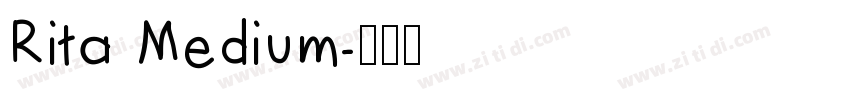 Rita Medium字体转换